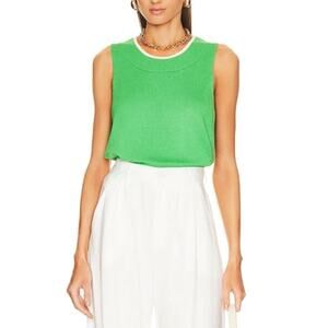 Central Park West 'Addison' Green Ribbed Sweater Size S